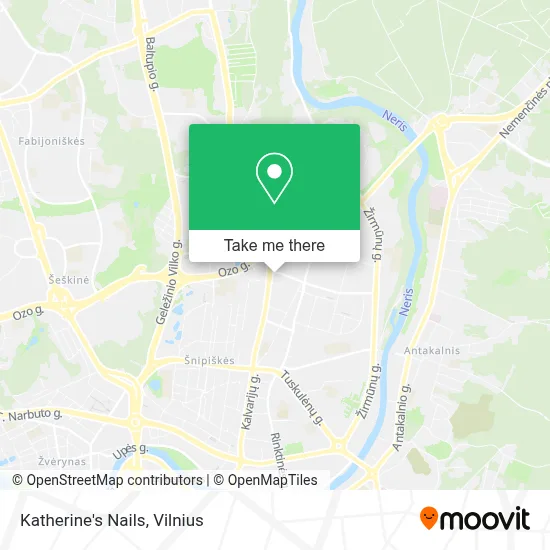 Katherine's Nails map