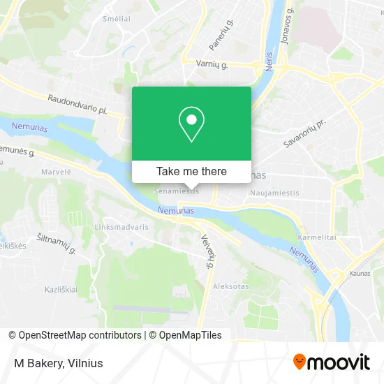 M Bakery map