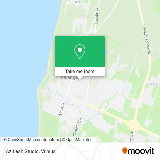 Az Lash Studio map