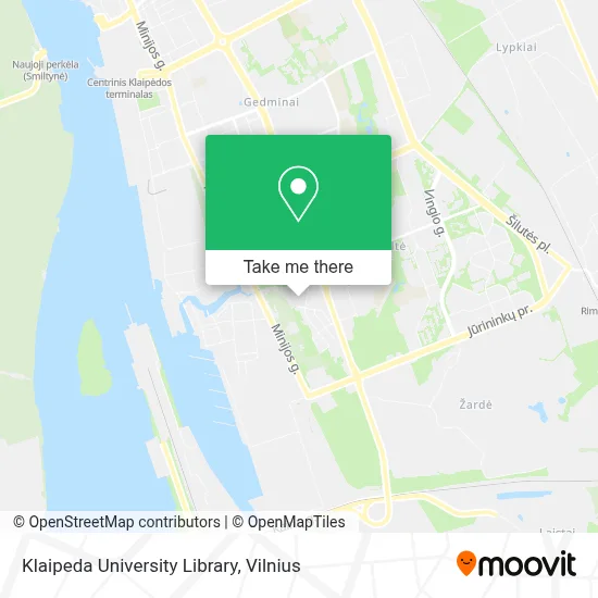 Klaipeda University Library map