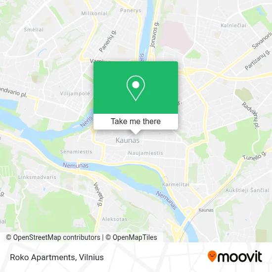 Roko Apartments map
