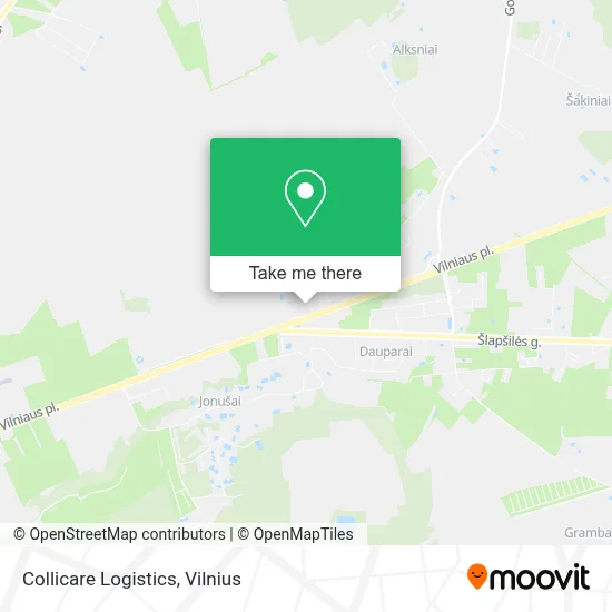 Collicare Logistics map