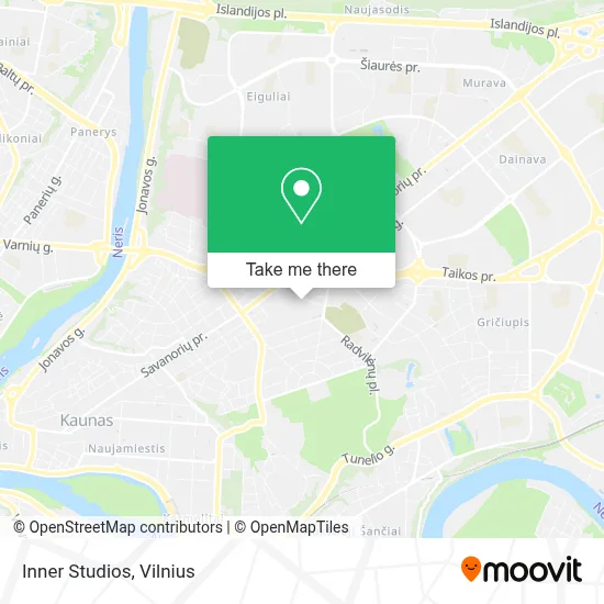 Inner Studios map