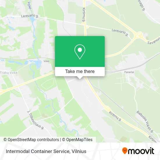 Intermodal Container Service map