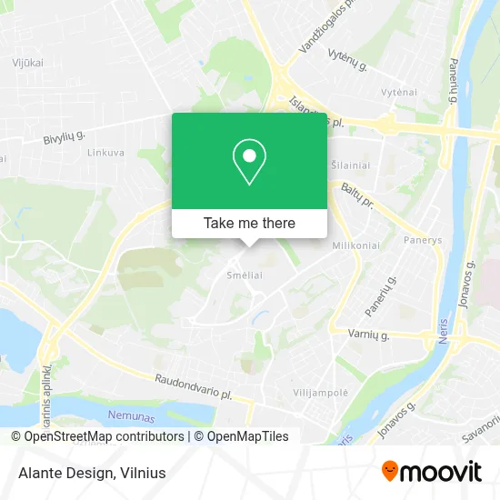 Alante Design map