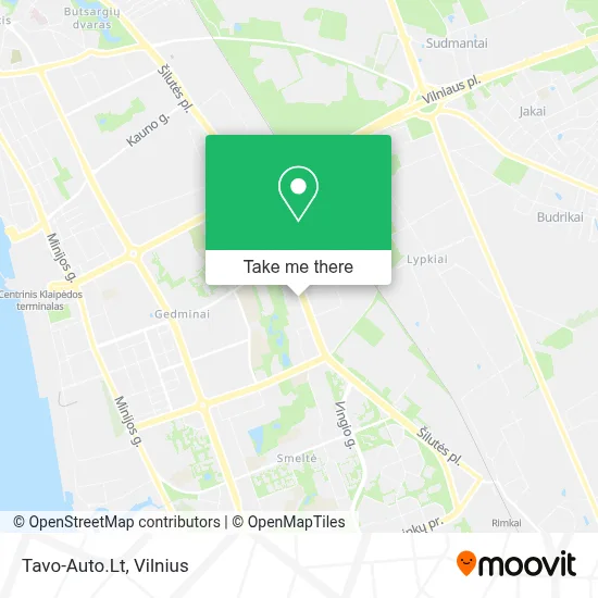 Tavo-Auto.Lt map