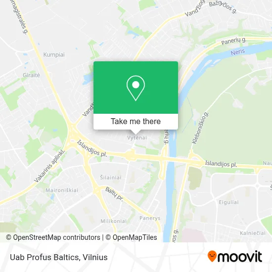 Uab Profus Baltics map