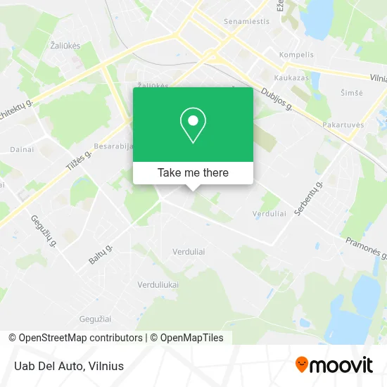 Uab Del Auto map