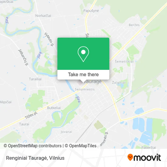 Renginiai Tauragė map