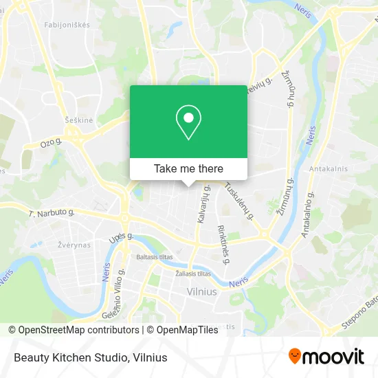 Beauty Kitchen Studio map