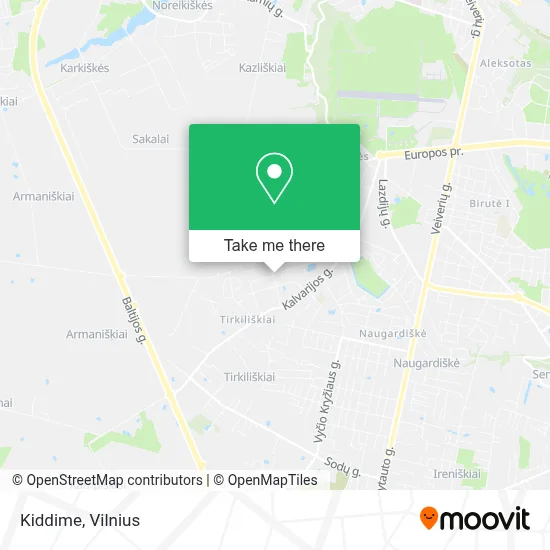 Kiddime map