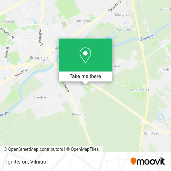 Ignitis on map