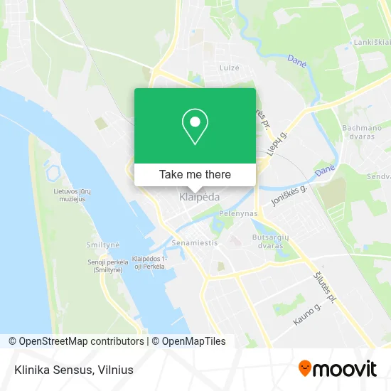 Klinika Sensus map