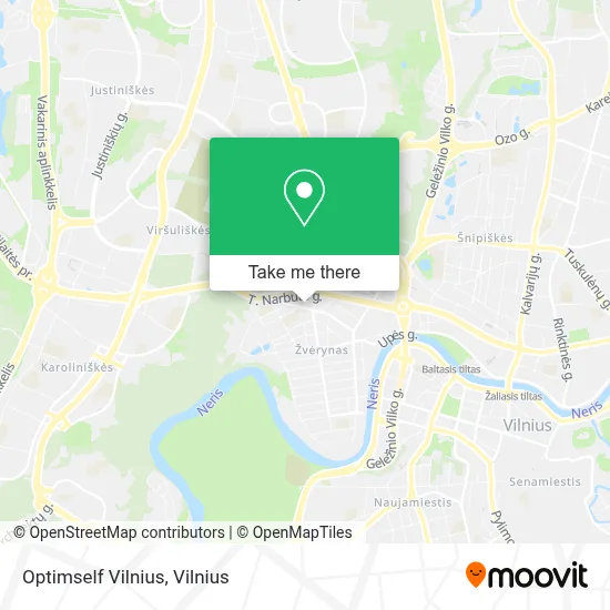 Optimself Vilnius map