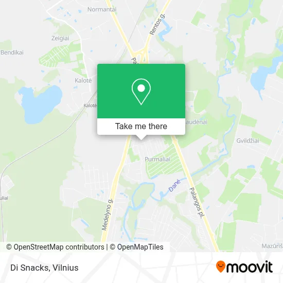 Di Snacks map