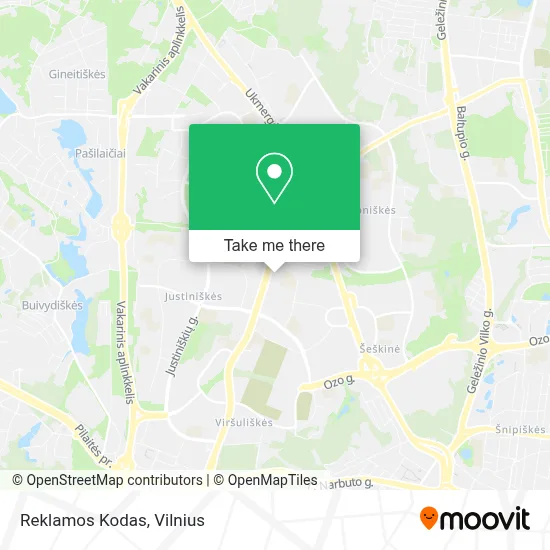 Reklamos Kodas map