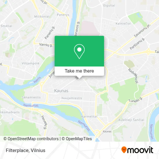 Filterplace map