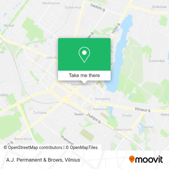 A.J. Permanent & Brows map