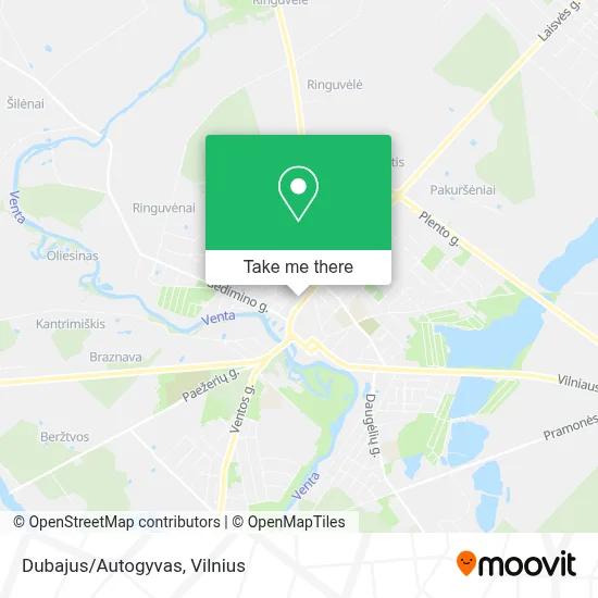Dubajus/Autogyvas map