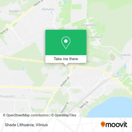 Shade Lithuania map