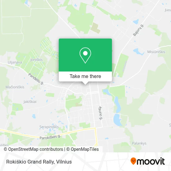 Rokiškio Grand Rally map