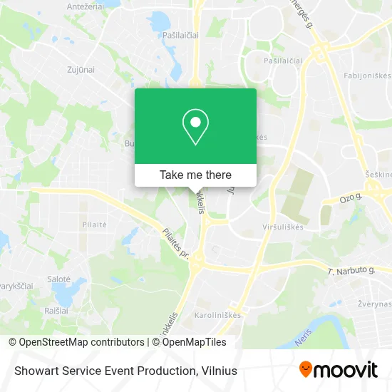 Showart Service Event Production map