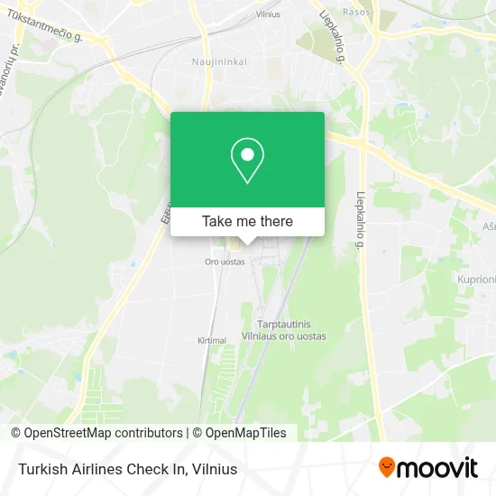 Turkish Airlines Check In map