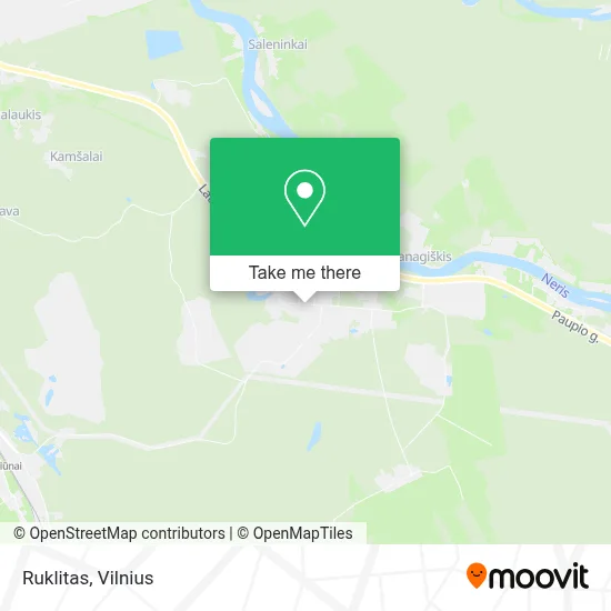 Ruklitas map