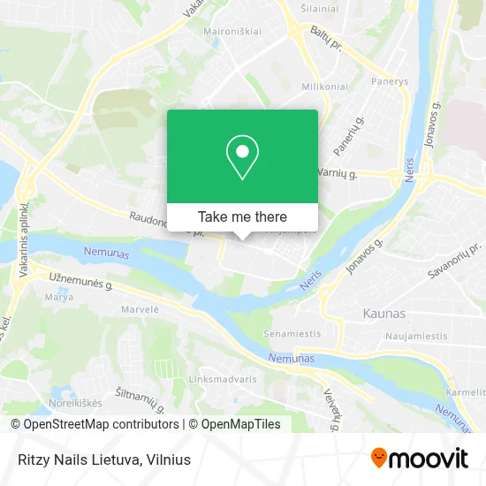 Ritzy Nails Lietuva map