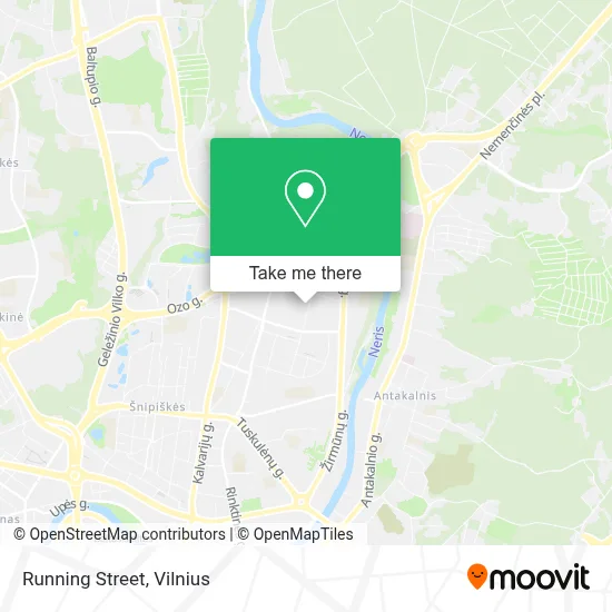 Running Street map
