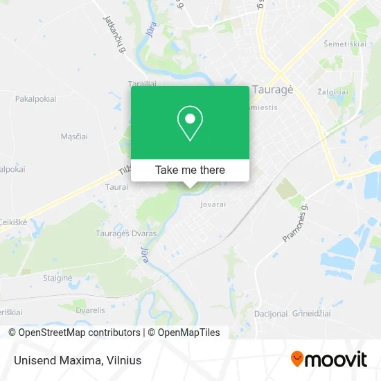 Unisend Maxima map