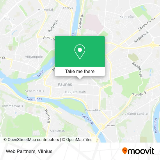 Web Partners map
