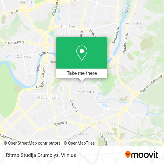 Ritmo Studija Drumblys map