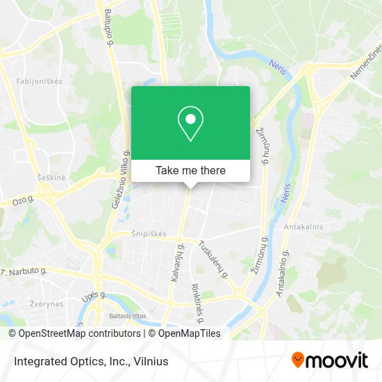 Integrated Optics, Inc. map