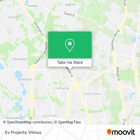 Ev Projects map