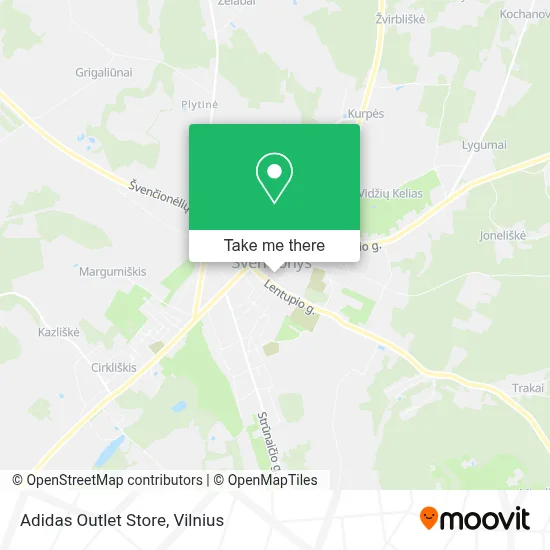 Adidas Outlet Store map