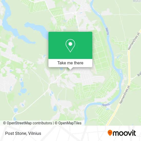 Post Stone map