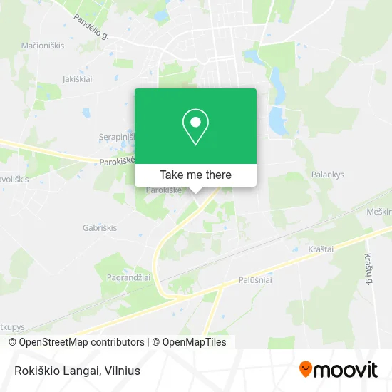 Rokiškio Langai map