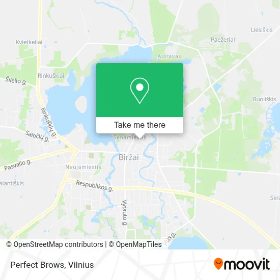 Perfect Brows map