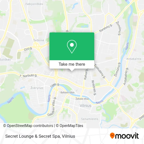 Secret Lounge & Secret Spa map