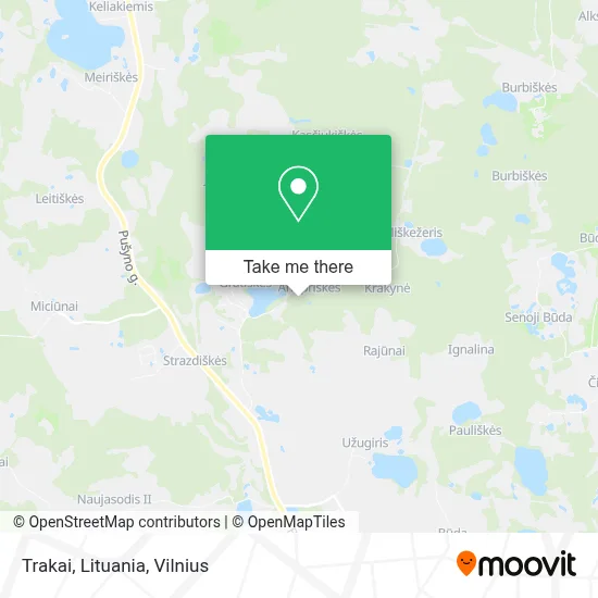 Trakai, Lituania map