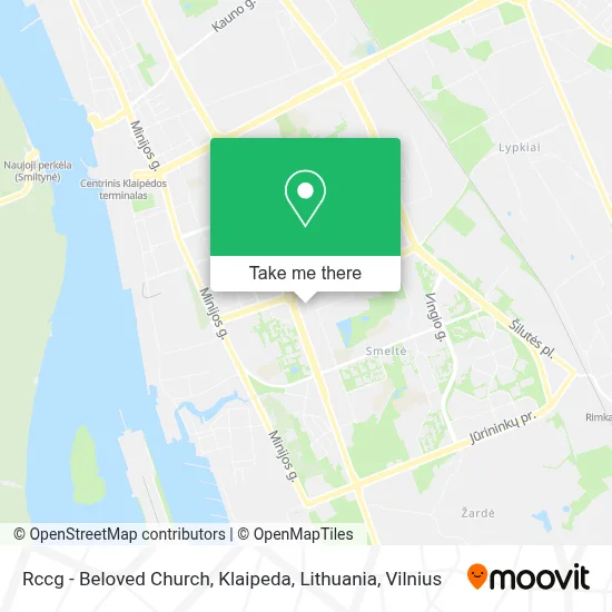 Rccg - Beloved Church, Klaipeda, Lithuania map