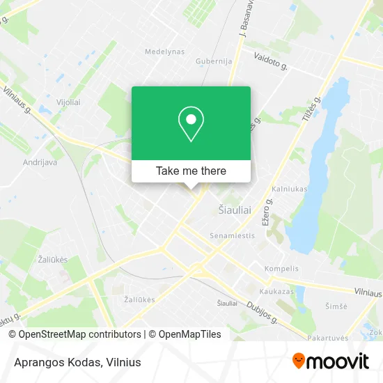 Aprangos Kodas map