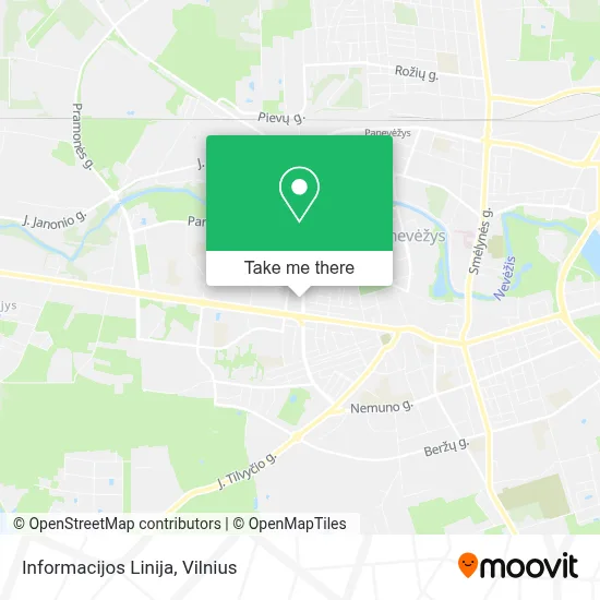 Informacijos Linija map