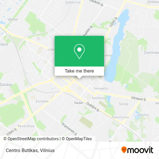 Centro Butikas map