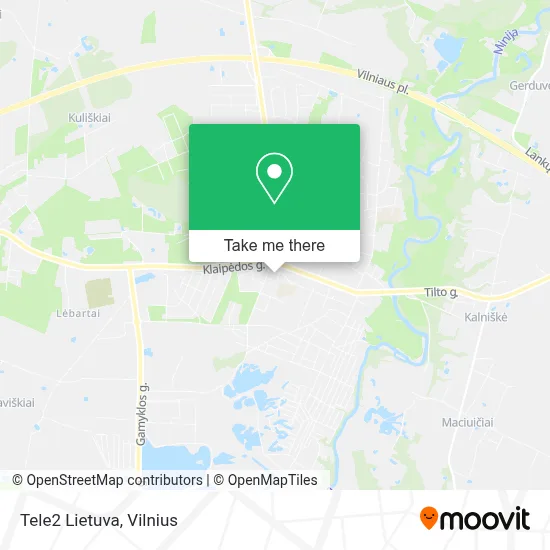 Tele2 Lietuva map