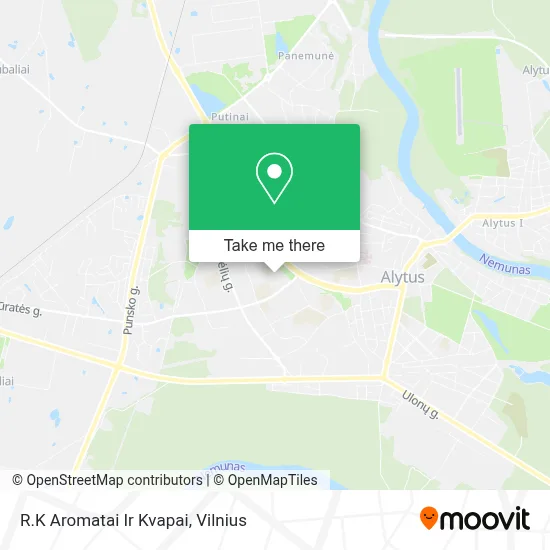 R.K Aromatai Ir Kvapai map