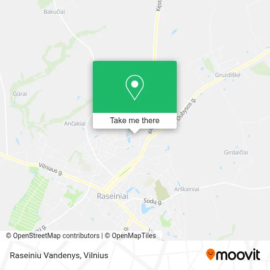 Raseiniu Vandenys map