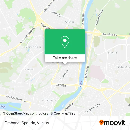 Prabangi Spauda map