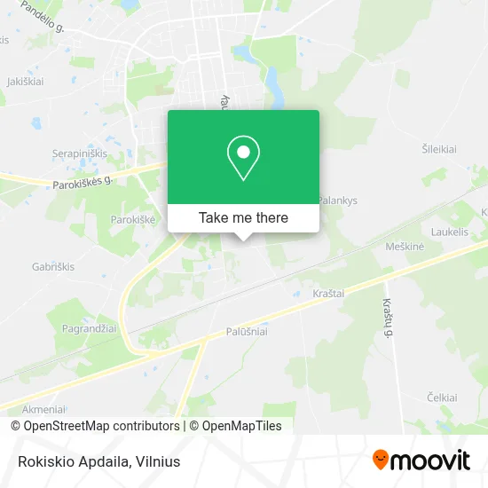 Rokiskio Apdaila map